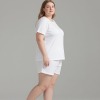 2025女款短袖睡衣套装（大码短裤款）