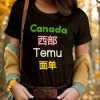 【Temu-自导面单】加拿大（西部温哥华）直发 -黑白2色女士T恤