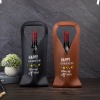 皮革手提红酒袋