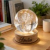 圆形水晶球小夜灯