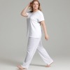 2025女款短袖睡衣套装（大码长裤款）