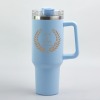 40oz手柄汽车杯-水晶贴 (带塑料吸管-图必须PNG透明底，不要一整片的图稿件尺寸10*12cm)