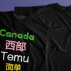【Temu-自导面单】加拿大（西部温哥华）直发 -黑白2色男士T恤