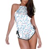 挂脖绑带分体泳衣套装（0505361）