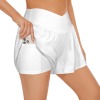 交叉腰运动短裤 - WomenShorts