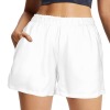 拉链口袋运动短裤 - WomenShorts