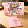 3D立体手工蝴蝶花贺卡