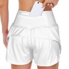 拉链口袋荷叶边运动短裤 - WomenShorts