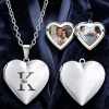 心形照片吊坠项链