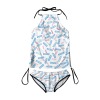 挂脖绑带分体泳衣套装（0505361）