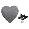 黑色石板心形20CM带支架1