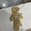 亚克力名字牌（底部拉丝金，字母拉丝银）配麻绳-后台上传稿件-稿件格式plt