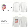 加拿大工厂-全棉长袖T恤 200G（正面烫画）
