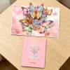3D立体手工蝴蝶花贺卡