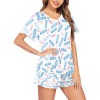 短袖束边睡衣套装（0507716）