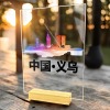 义乌-亚克力竖版大号桌牌（木头底座）
