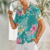 新款男士夏威夷衬衫