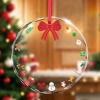 圆形圣诞玻璃吊坠-二部