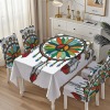 方形桌布、椅套五件套