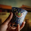 锦绣人生掐丝银彩单杯