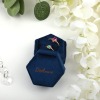 天鹅绒六角戒指盒（外部定制-烫画工艺-稿件尺寸3.5*3CM的六边形）