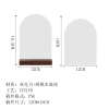 透明亚克力桌号牌+胡桃木底座  （ 稿件格式  PNG）