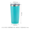 20OZ彩色不锈钢直身杯 ( 局部定制-稿件格式PNG-材料多色可选)