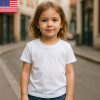 (美国)180克纯棉儿童T-正面印-(烫画工艺-稿件格式PNG）